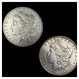 [2] 1880 & 1885 Morgan Silver Dollar