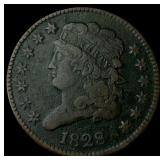 1828 Classic Head Half Cent LIGHTLY  CIRCULATED
