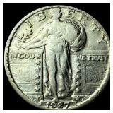 1927-S Silver Standing Liberty Quarter NEARLY  UN