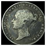 1866 Silver Sixpence Victoria LIGHTLY  CIRCULATED