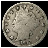 1912-S Liberty Head Nickel LIGHTLY CIRCULATED