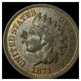 1871 Indian Head Cent CLOSELY UNCIRCULATED