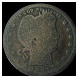 1907-O Silver Barber Quarter NICELY  CIRCULATED