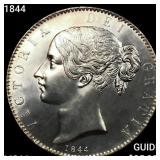 1844 Great Britain Crown GEM BU +