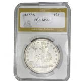 1877-S Silver Trade Dollar PGA MS63