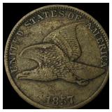 1857 Flying Eagle Cent LIGHTLY CIRCULATED