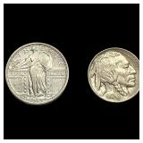 [2] 1913-1917 U.S. Coin Lot 5C & 25C