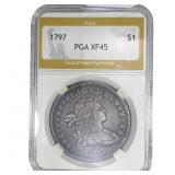 1797 Draped Bust Dollar PGA XF45