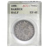 1898 Barber Half Dollar ACG EF-45