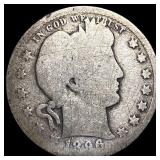 1896-O Silver Barber Quarter NICELY CIRCULATED