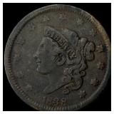 1838 Coronet Head Large Cent LIGHTLY  CIRCULATED