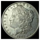 1891 Silver Morgan Dollar CLOSELY  UNCIRCULATED