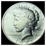 1921 Silver Peace Dollar CHOICE AU