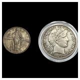 [2] 1906-1920 U.S. Silver Coin Lot 25C & 50C