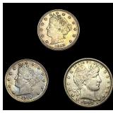 [3] 1897-1912 U.S. Silver Coin Lot 5C & 25C