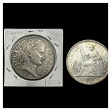 [2]1813-1896 France&French Indo-Chila Silver Coins