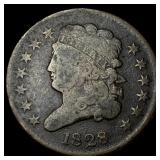 1828 Classic Head Half Cent ABOUT  UNCIRCULATED