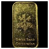 Swiss Bank Corporation 1/3oz Gold Bar .9999  HIGH