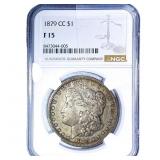 1879-CC Morgan Silver Dollar NGC F15