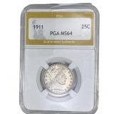 1911 Barber Quarter PGA MS64