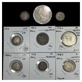 [9] 1867-1919 U.S. & Philippines SIlver Coin Lot