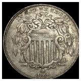 1866 Shield Nickel CLOSELY UNCIRCULATED