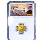 2015 $5 1/10oz Gold Eagle Narrow Reeds NGC MS69