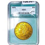 1879 $20 Gold Double Eagle NTC MS63