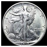 1918-S Silver Walking Liberty Half Dollar  CLOSEL