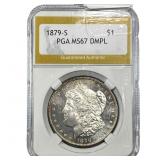 1879-S Morgan Silver Dollar PGA MS67 DMPL