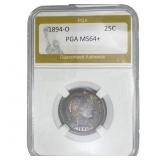 1894-O Barber Quarter PGA MS64+