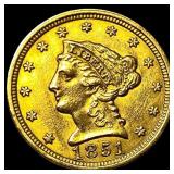 1851 $2.50 Gold Quarter Eagle