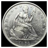1859-O Silver Seated Liberty Half Dollar  CLOSELY