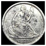 1837 Silver Half Dime (No Stars) NEARLY  UNCIRCUL