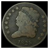 1825 Classic Head Half Cent NICELY CIRCULATED