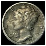 1925-S Silver Mercury Dime NEARLY  UNCIRCULATED