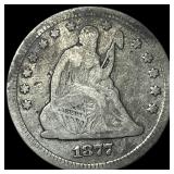 1877 Seated Liberty Quarter LIGHTLY  CIRCULATED