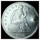 1872 Silver Seated Liberty Dollar HIGH GRADE