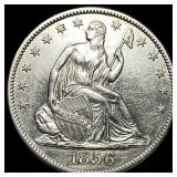 1856-O Silver Seated Liberty Half Dollar  CHOICE