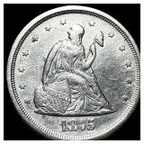 1875-S Silver Twenty Cents CHOICE AU