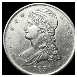 1838 Capped Bust Silver Half Dollar CLOSELY  UNCI