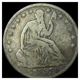 1858-O Silver Seated Liberty Half Dollar  LIGHTLY