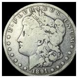 1891-CC Silver Morgan Dollar LIGHTLY  CIRCULATED