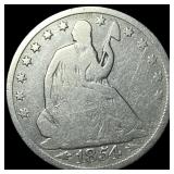 1854 Arrows Seated Liberty Half Dollar  LIGHTLY C