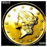1854-D Rare Gold Dollar UNCIRCULATED