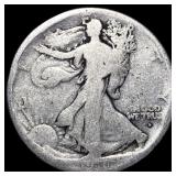 1916-D Silver Walking Liberty Half Dollar NICELY C