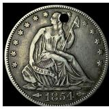 1854-O Silver Seated Liberty Half Dollar HIGH  GR