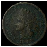 1867 Indian Head Cent NICELY CIRCULATED