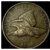1857 Flying Eagle Cent NEARLY UNCIRCULATED