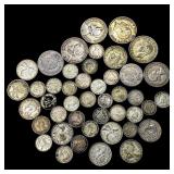 [44] 1907-1968 U.S. and Foreign Silver Coin Lot